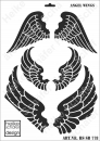 Schablone-Stencil A3 370-0778 Angel Wings, Engelsflügel